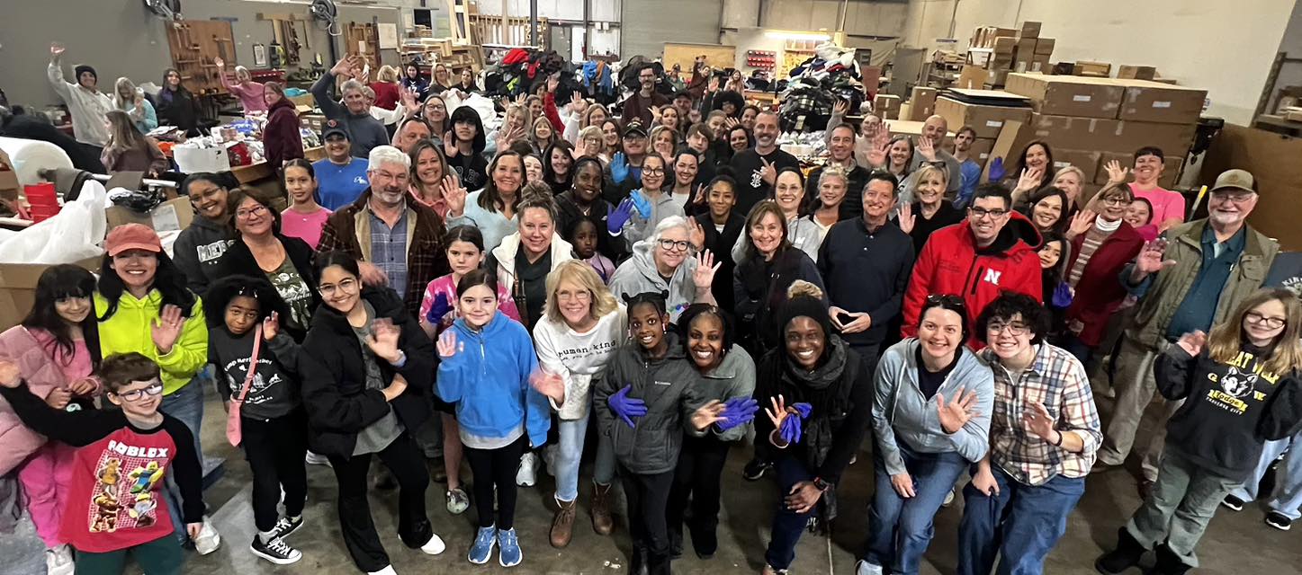 Community volunteers showing kindness during a Georgia Sparks of Kindness homeless outreach
