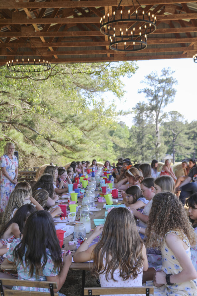 Girls 9-12 years old, tween girls, at Tween Empowerment Event to give them confidence to love themselves