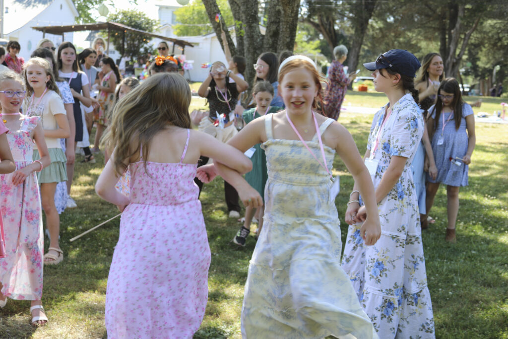 Dancing girls ages 9-12 at Tween Empowerment Event learning how to love yourself