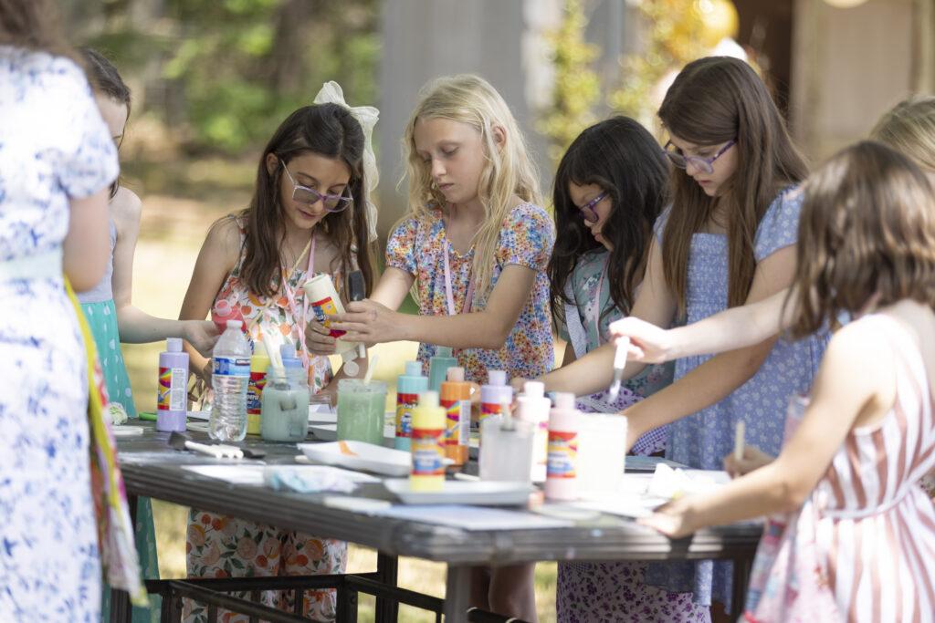 Girls 9-12 years old learning how to have healthy friendships and how to create boundaries